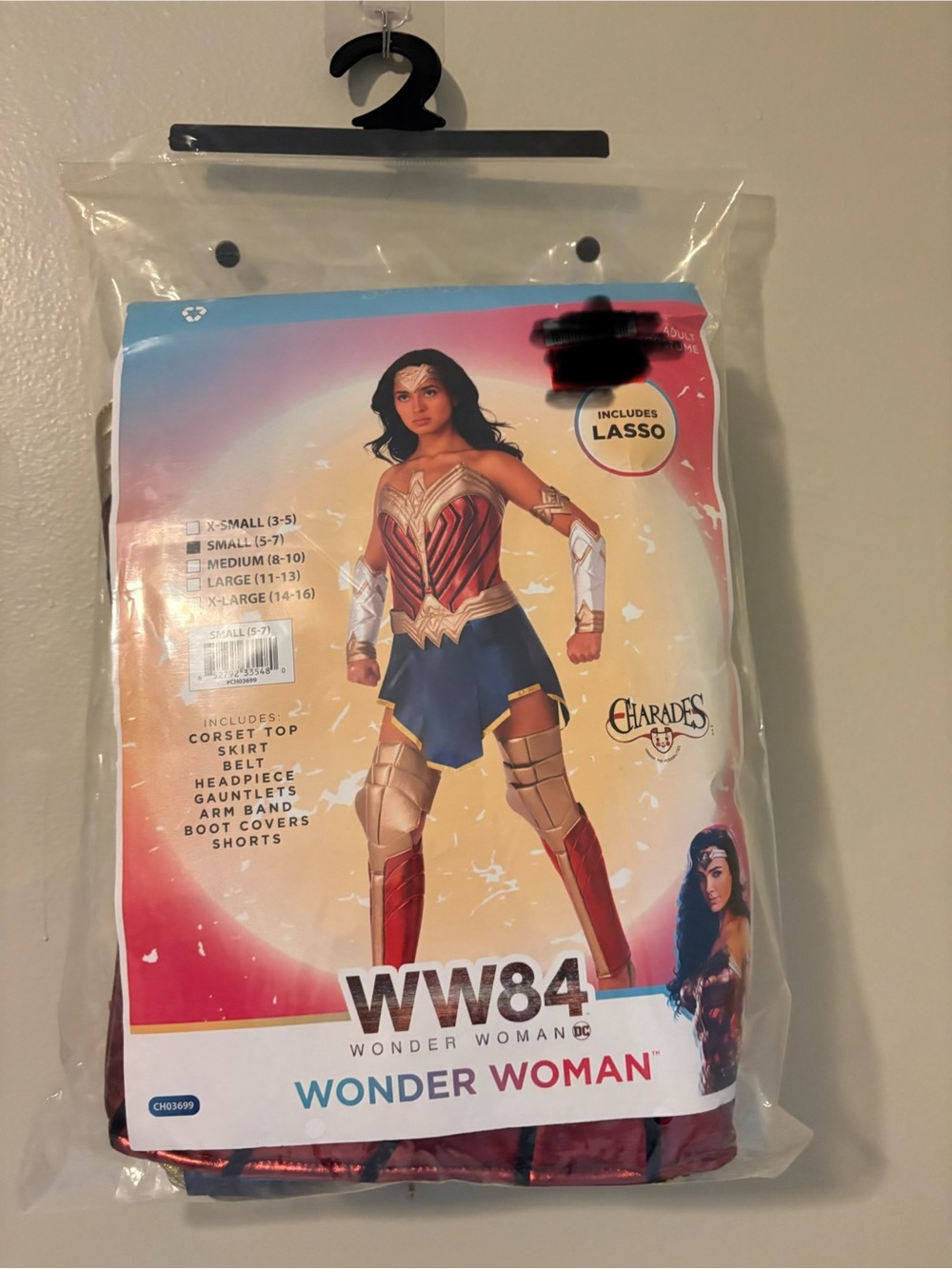 NWT Charades WW84 (Wonder Woman 1984) official DC Comics adult Halloween costume